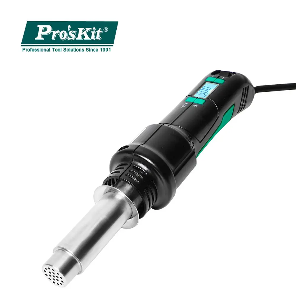 Pro'sKit digital temperature control welding heat gun Mobile repair welding stand portable digital display welding gun SS-602H