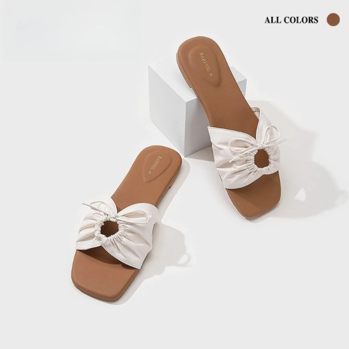 

Slippers Women's Summer New Indoor Home Sandals French High-end One-word Drag Women's Outer Wear