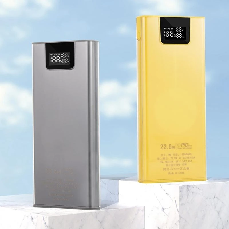 8x18650 conchas capa externa Caixa do banco energia móvel DIY Caixa armazenamento 22.5w Caso versão