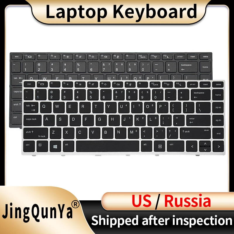 

US/RU/Russian Laptop Keyboard For HP Probook 430 G5 440 G5 445 G5 640 G4 640 G5 L01071-001 L00735-001 SG-87710 Replacement