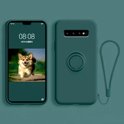 Ring Holder Stand Case for Samsung Galaxy A51 A71 S21FE A13 A22 A12 A32 A42 A52 Note 9 S10 E A20 A30 A70 A50 Soft Silicone Cover