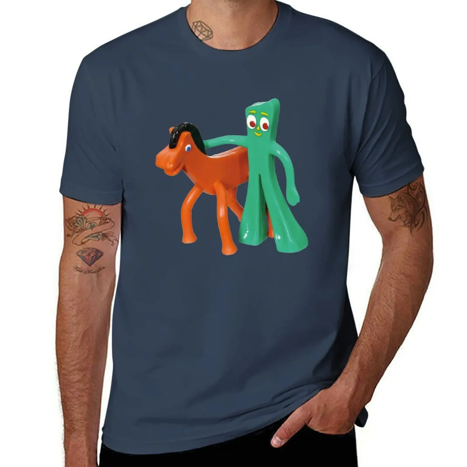 

Gumby and pokey T-Shirt Sporty Casual Quick Dry T-Shirt