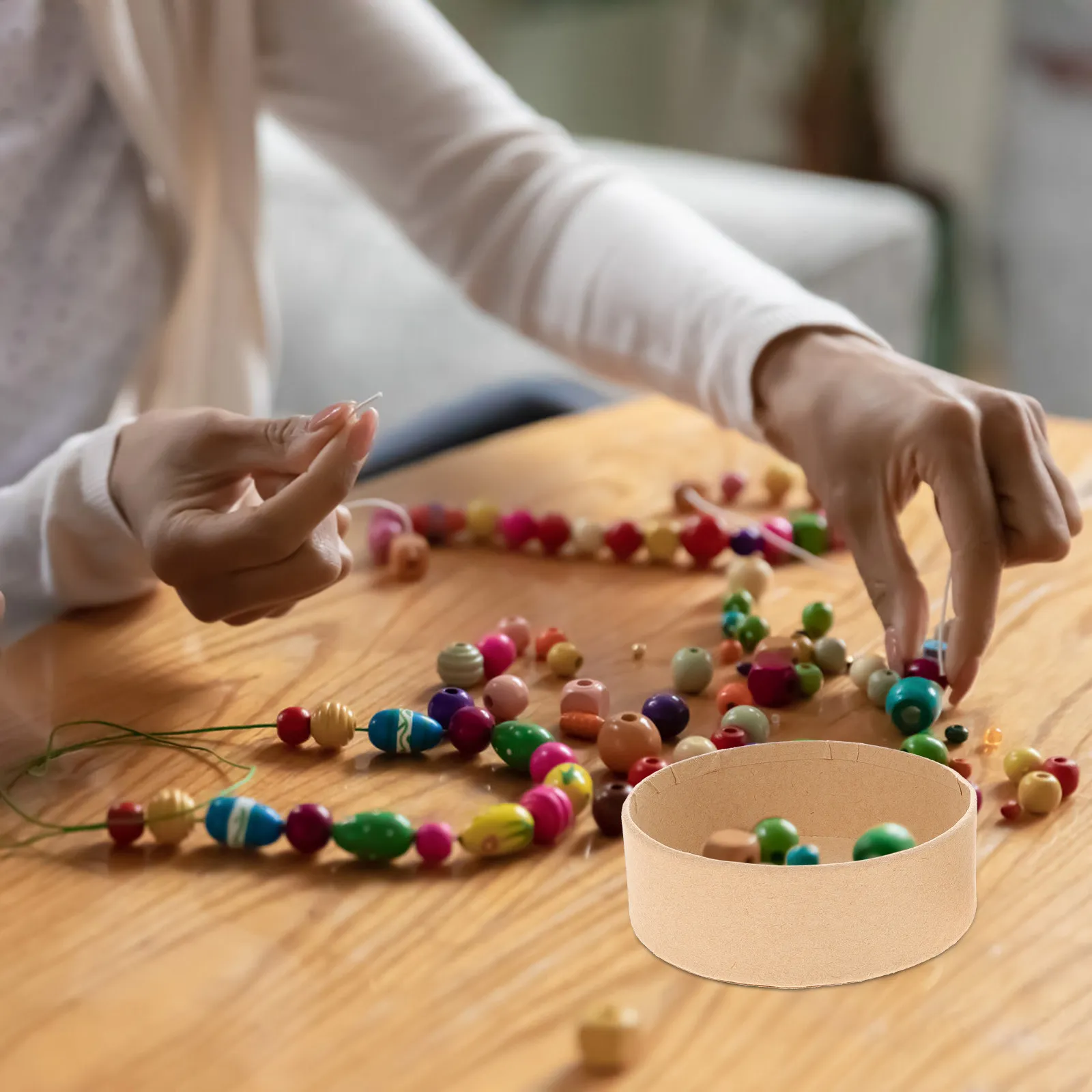 5 Caixas Redondas de Papelão Premium Leves para Envio, 6x4x2 Polegadas, Pequenas Caixas para Lembrancinhas, Velas, Cosméticos, Joias e Doces