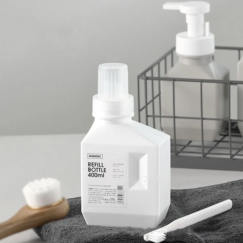 Bathroom Large Capacity Laundry Detergent Bottle Filled With Household Refillable Cleaning Agent Laundry Detergent Bottle