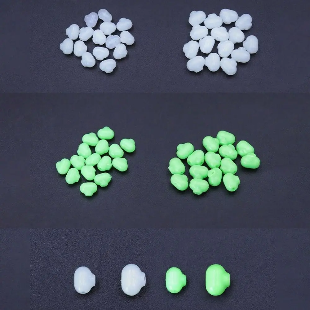 

15pcs Accessories Transparent Fishing Beads Oval Clear 3 Way Connector Double Cross Hole Sabiki Rig Freshwater Fishing