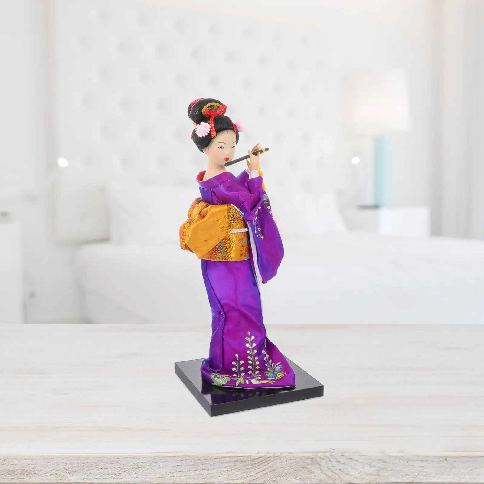 

1 шт. Японская гейша в кимоно: декоративная фигурка ручной работы для рабочего стола, украшение для дома, интерьерный арт-объект, гуманоидный орнамент