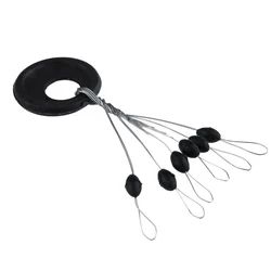 600Pcs Rubber Space Beans Oval Stopper Fishing Bobber For Fly Fishing Accessories Spinner Bait Fish Tool