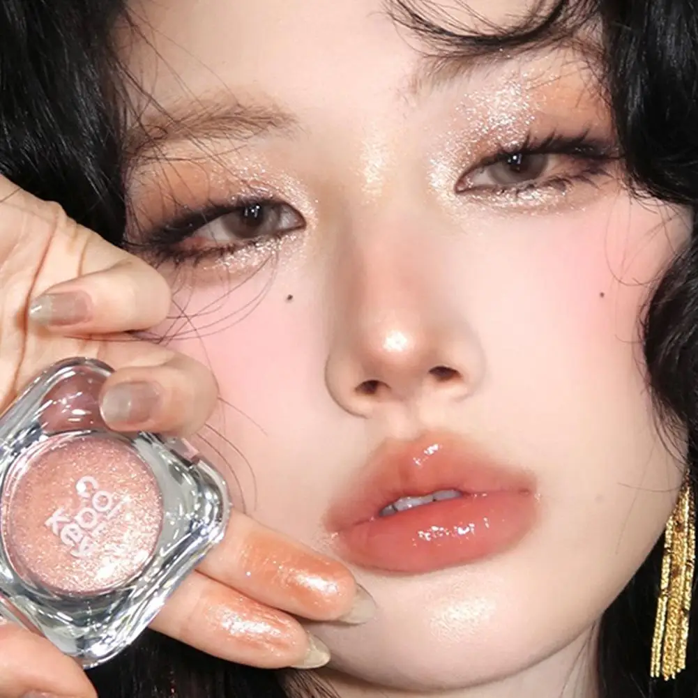 Colorkey Sparkling Monochrome Eyeshadow Palette Color Rendering Without Smudging Beautify Highlight Shiny Monochrome Eye Shadow