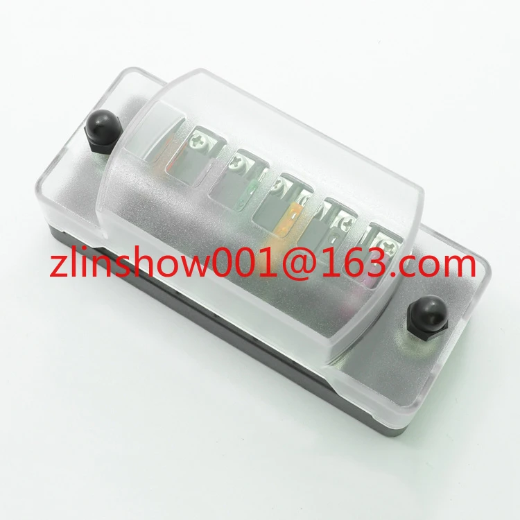 

100amp 6 in 6 Out 6 Way Distribution 12v 24v Car Auto Blade Fuse Box Block Holder-factory direct sales