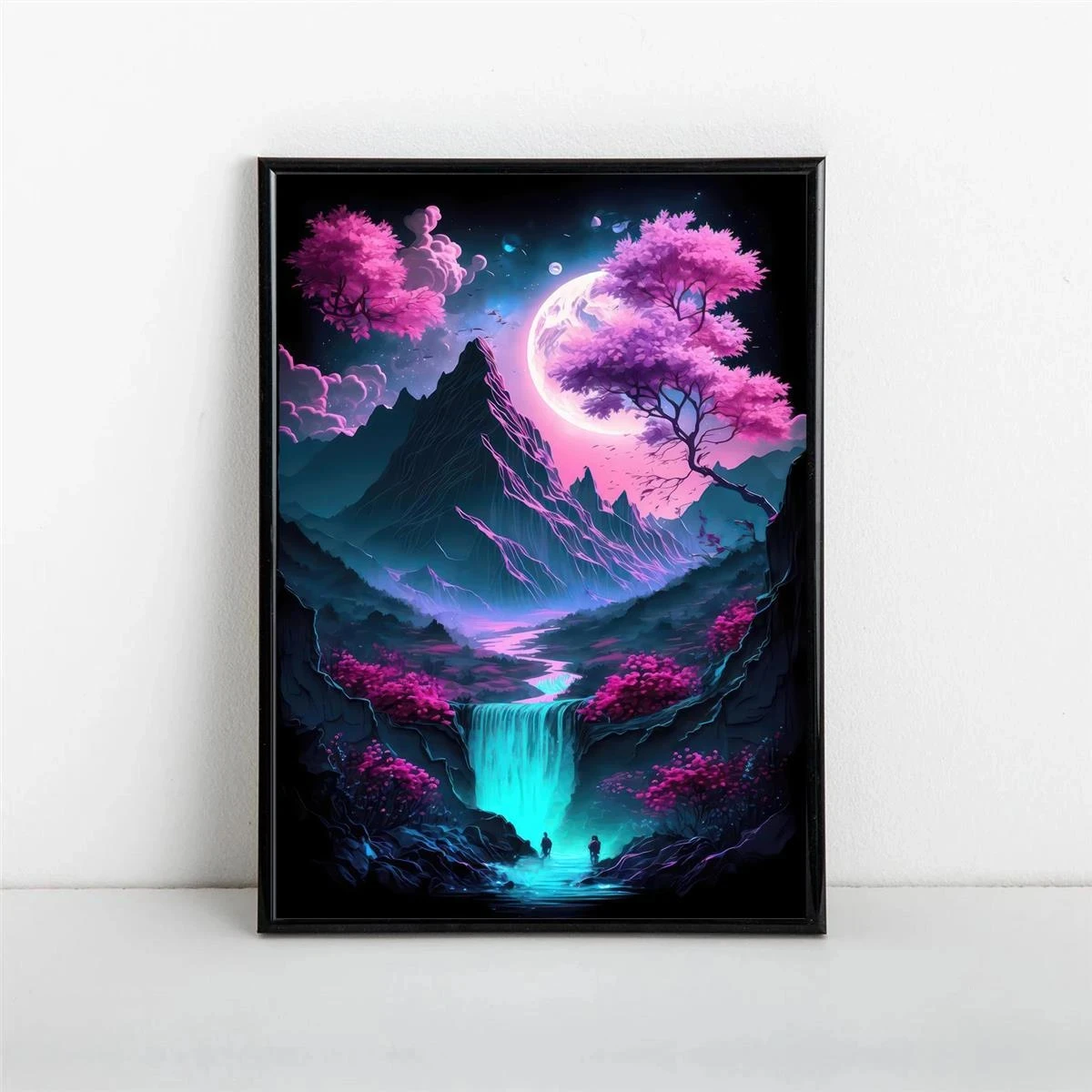 Canvas Poster, Cherry Blossom Japan Art Room Aesthetics Posters, Canvas Posters, Bedroom Decoration, Sports Office Decoration, G
