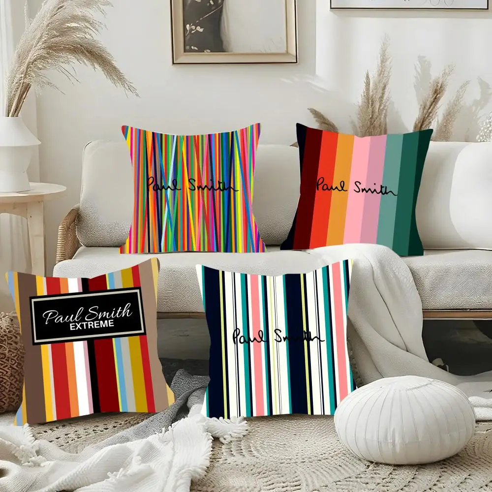 Artist P-Paul Smith Cushion Cover Cooling Plush Cushion Cover Double-Sided Sofa Pillow Case Cozy Room Decor Gift