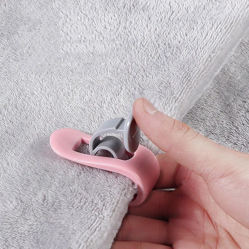 6PCS Bedroom Bed Sheet Clips Quilt Holder Non-slip Quilt Blanket Clip Curtain Blankets Quilt Cover Clip Fastener Fixer Device