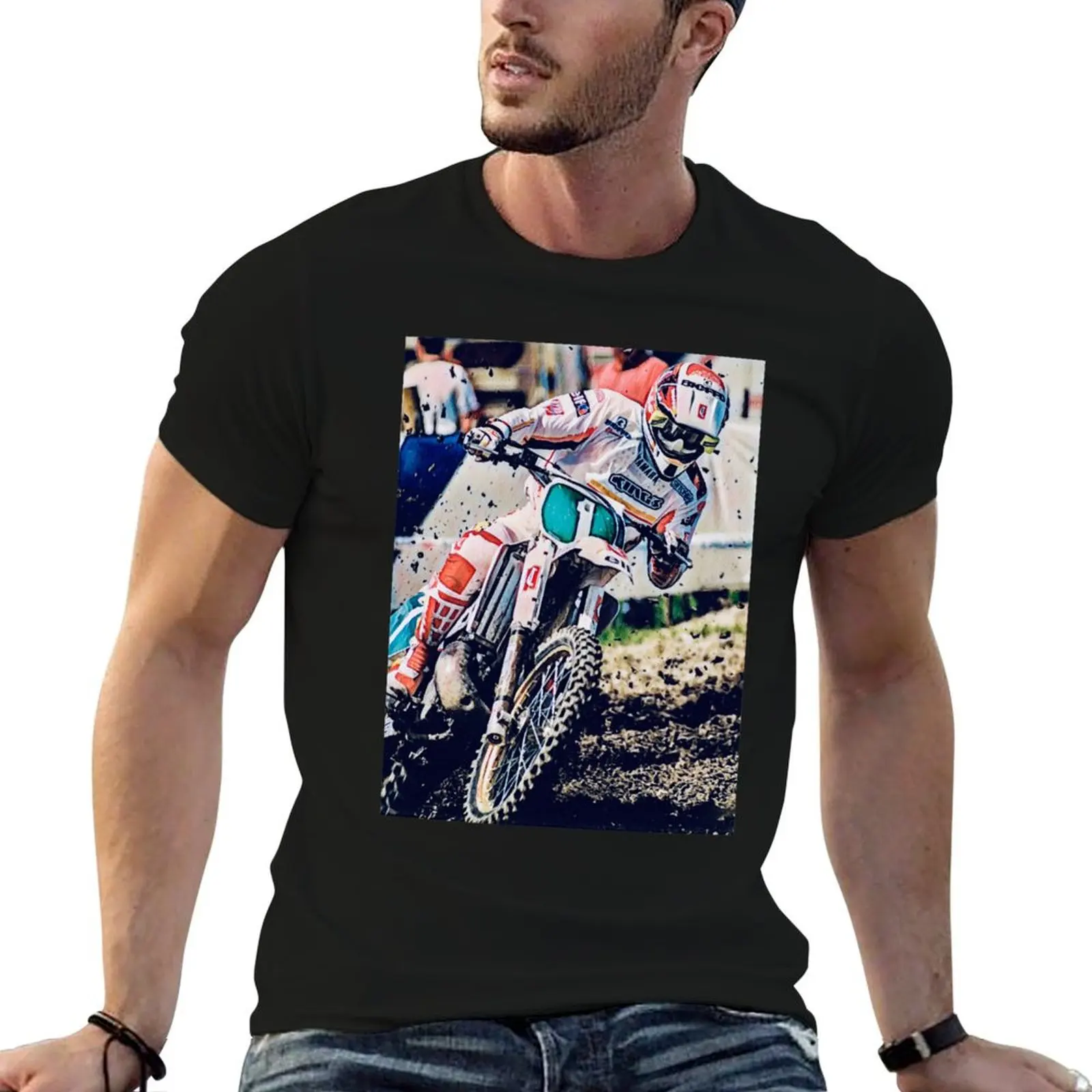 

Donny Schmit Motocross Colour T-Shirt funny t shirts dark humor anime tshirt t shirts for man pack cotton T-Shirt