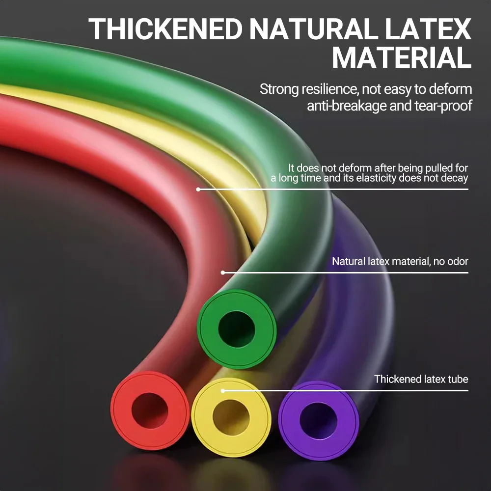 مجموعة أربطة مقاومة كمال الأجسام متعددة الوظائف، حزام تدريب العضلات، أربطة مرنة، معدات اللياقة البدنية المحمولة