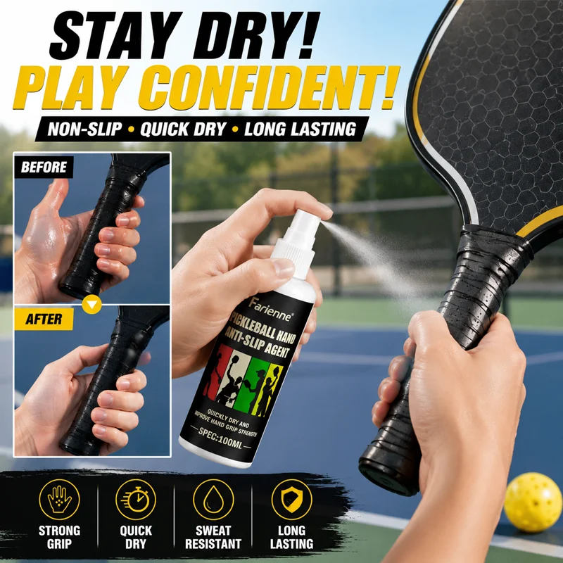 Farienne Pickleball Paddle Grip Spray Quick Dry Anti Slip Grip Booster For Sweaty Hands Tennis Badminton Racket Handle Sports