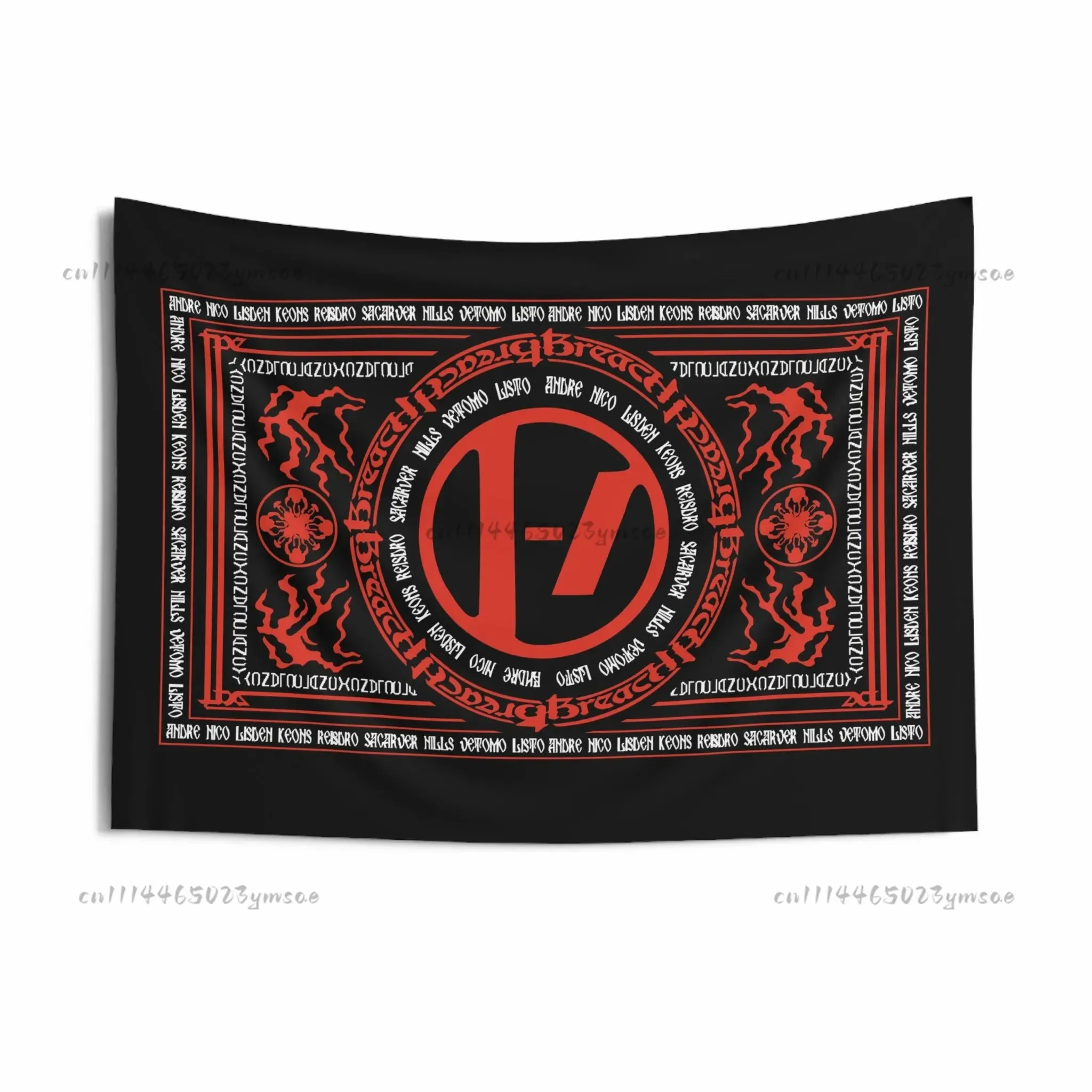 VIKAMA Twenty One Pilots Band Tapestry Wall Hanging Bedroom Dorm Aesthetic Music Fan Room Decor Background Banner