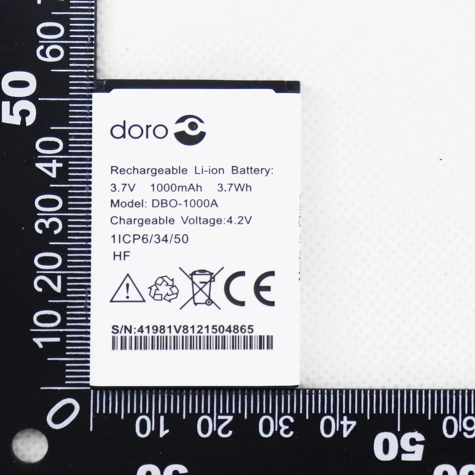 Batería DBO-1000A 1000mAh para DORO 1372 / 2404 / 1370 4
