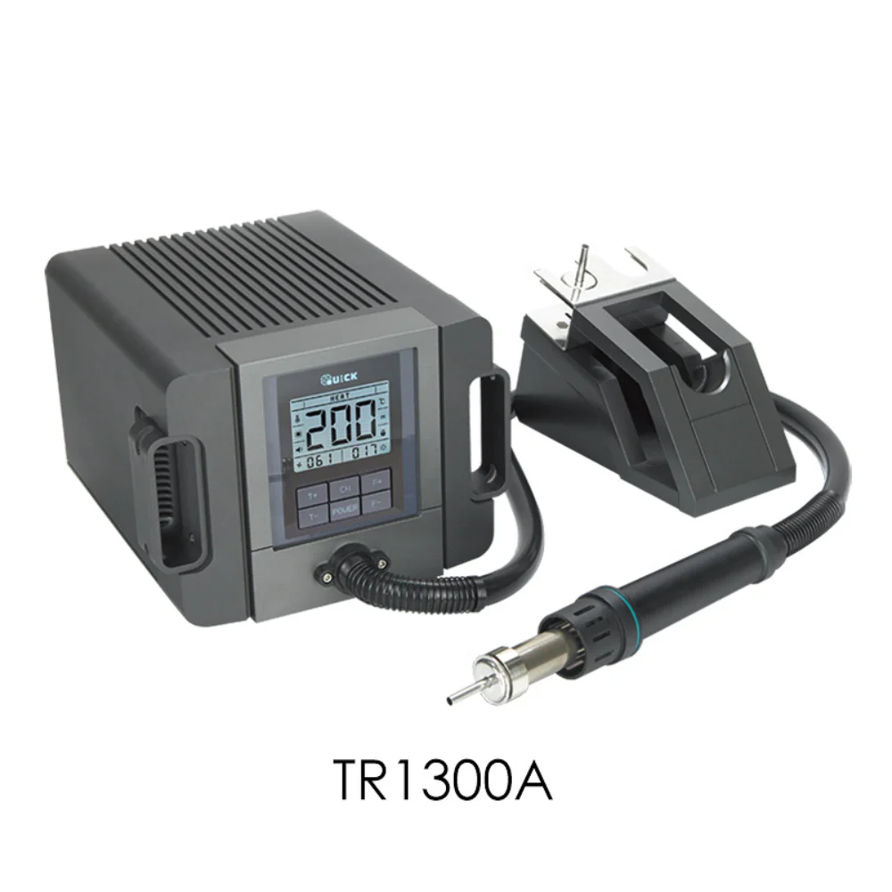 

Original QUICK TR1300A 1300W BGA Rework Welding Intelligent Hot Air Soldering Station For Mobile Phone Motherboard PCB Repair