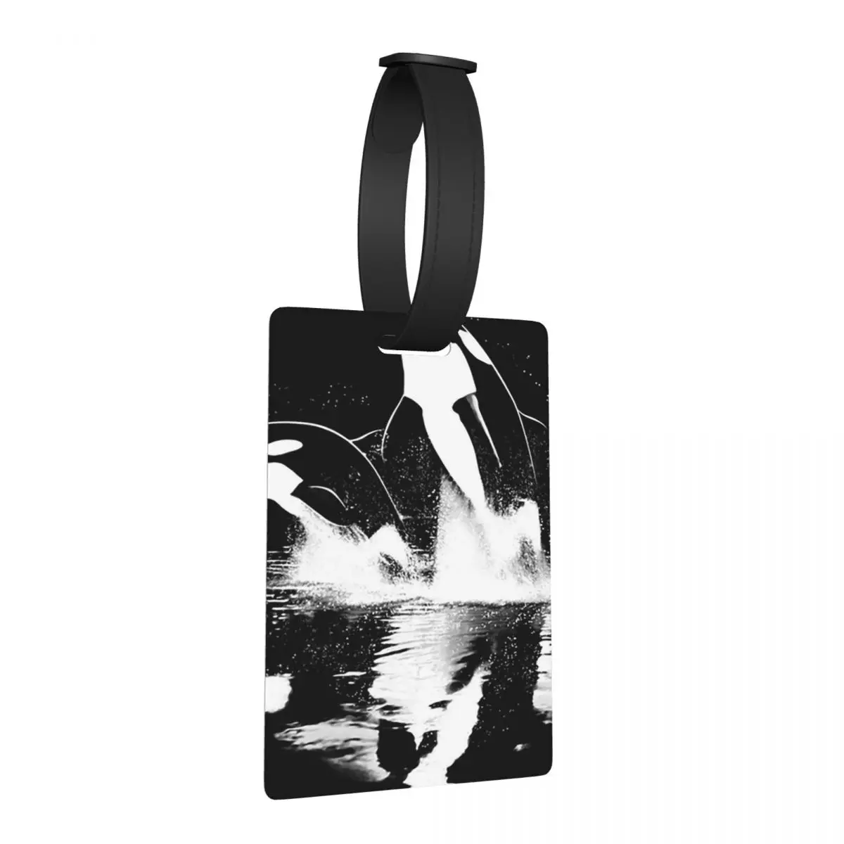 Orca المائية البحر المحيط القاتل الحوت علامات الأمتعة حقيبة الملحقات السفر الأمتعة الصعود علامة التسمية حامل معرف اسم العنوان #2