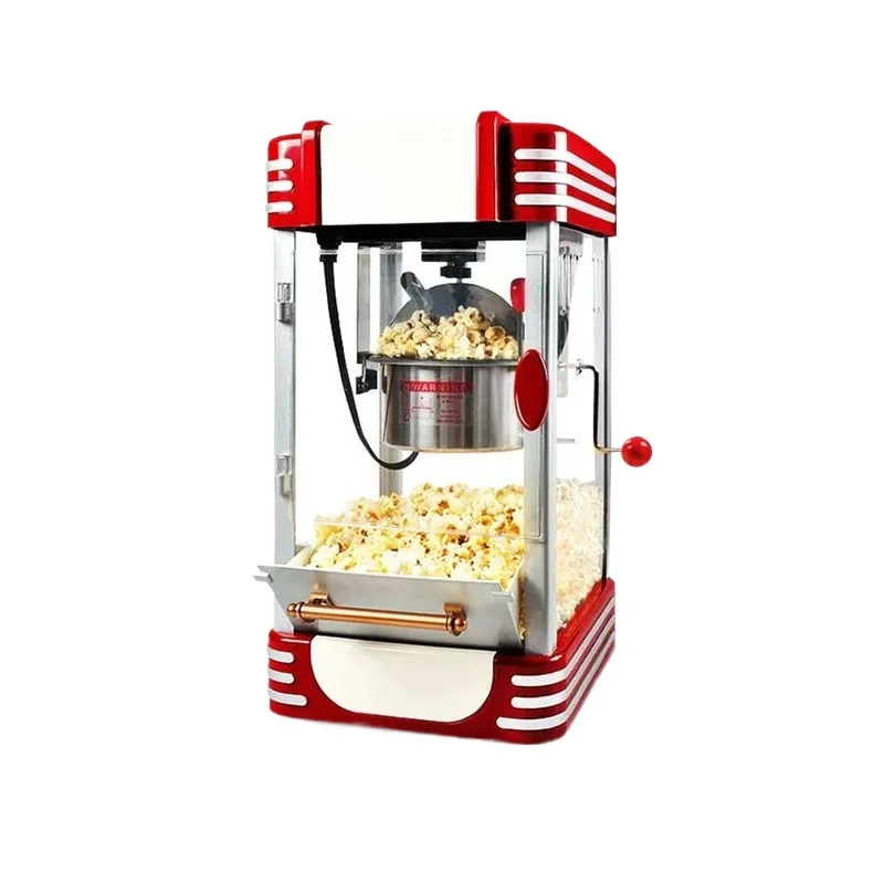 For 110V Automatic Electric Popcorn Machine Household Small Corn Popper for Home and Stall Use Compact Design Easy Operation