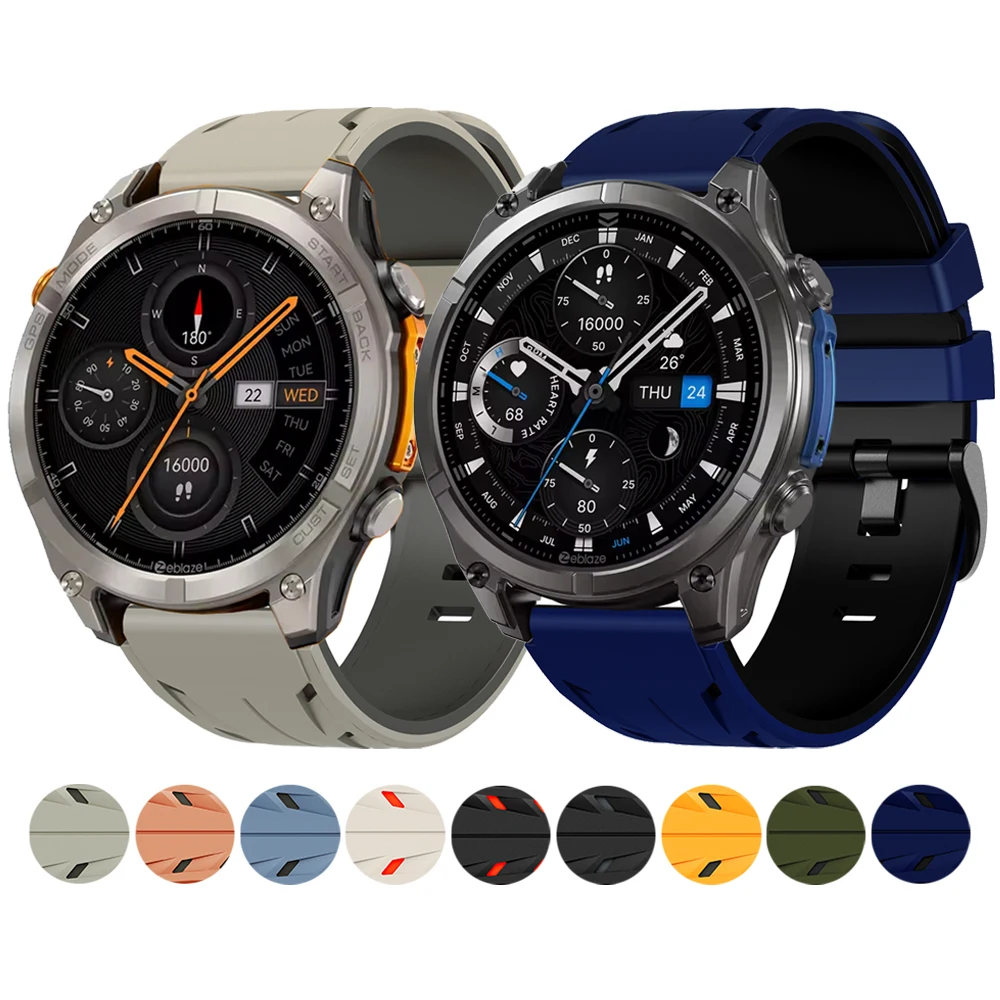 22Mm Silicone Strap…