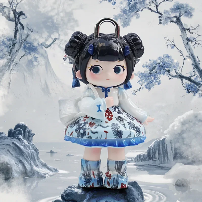 

Letsvan ZIYULI Blue and White Porcelain Series Anime Action Figure Ornament Figurines Home Decor Desktop Dolls Model Girls Gift
