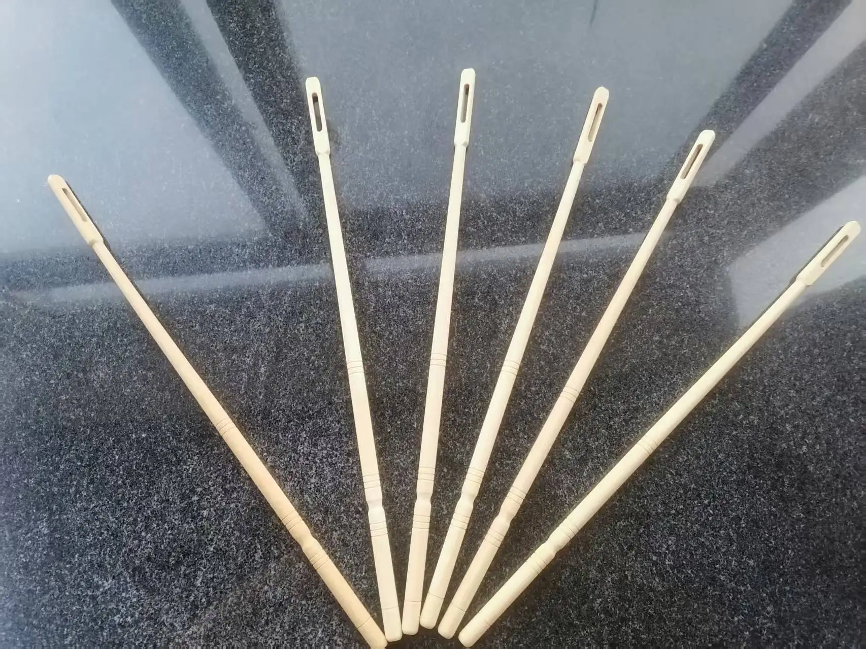 2pcs Maple wood flute wooden probe rod probe rod flute wooden probe thin tube inner wall cleaning wipe rod flute cleaning rod