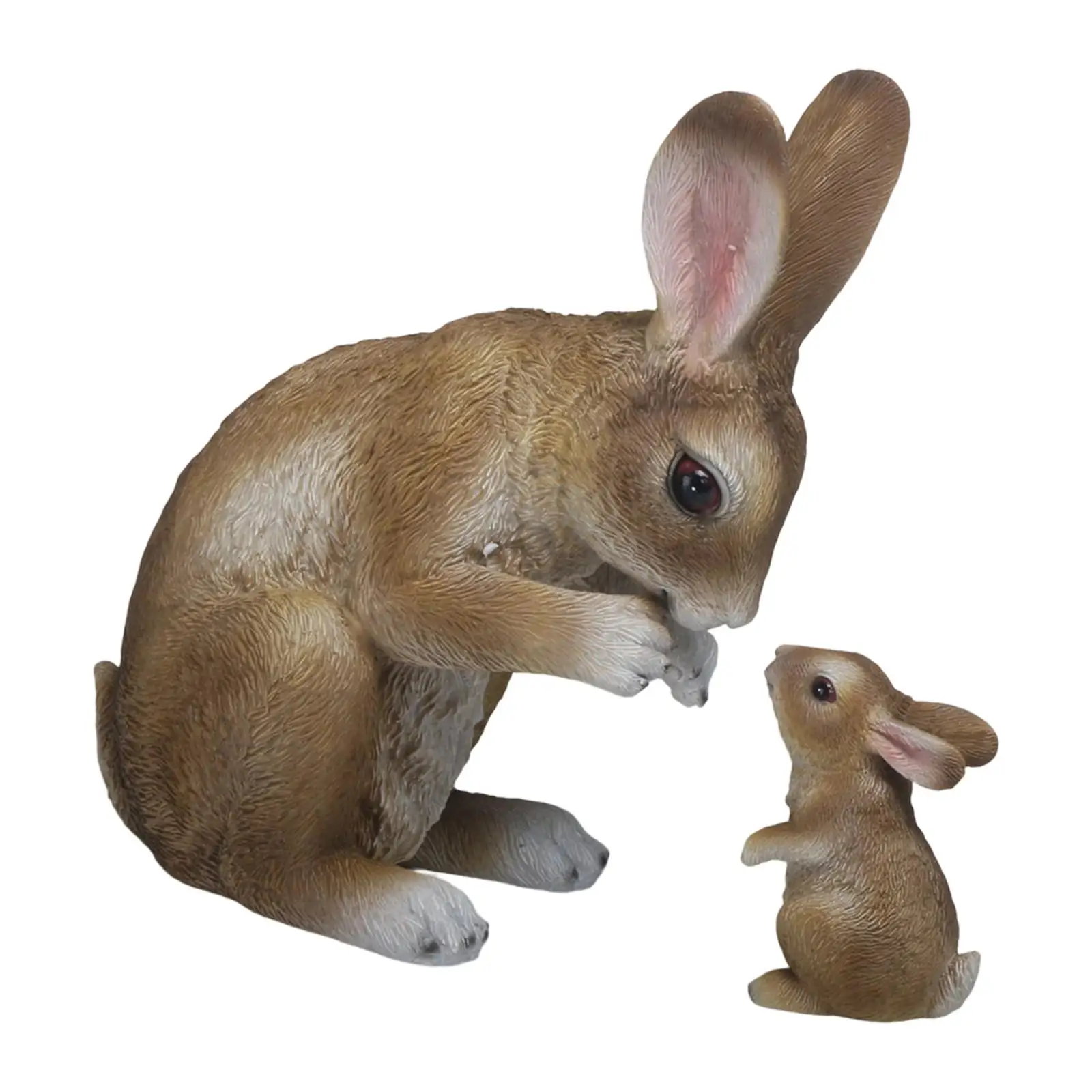 Outdoor Decorative Rabbit Statue Resin Sculpture Garden Ornaments Yard Animal Crafts for Exterior Garden