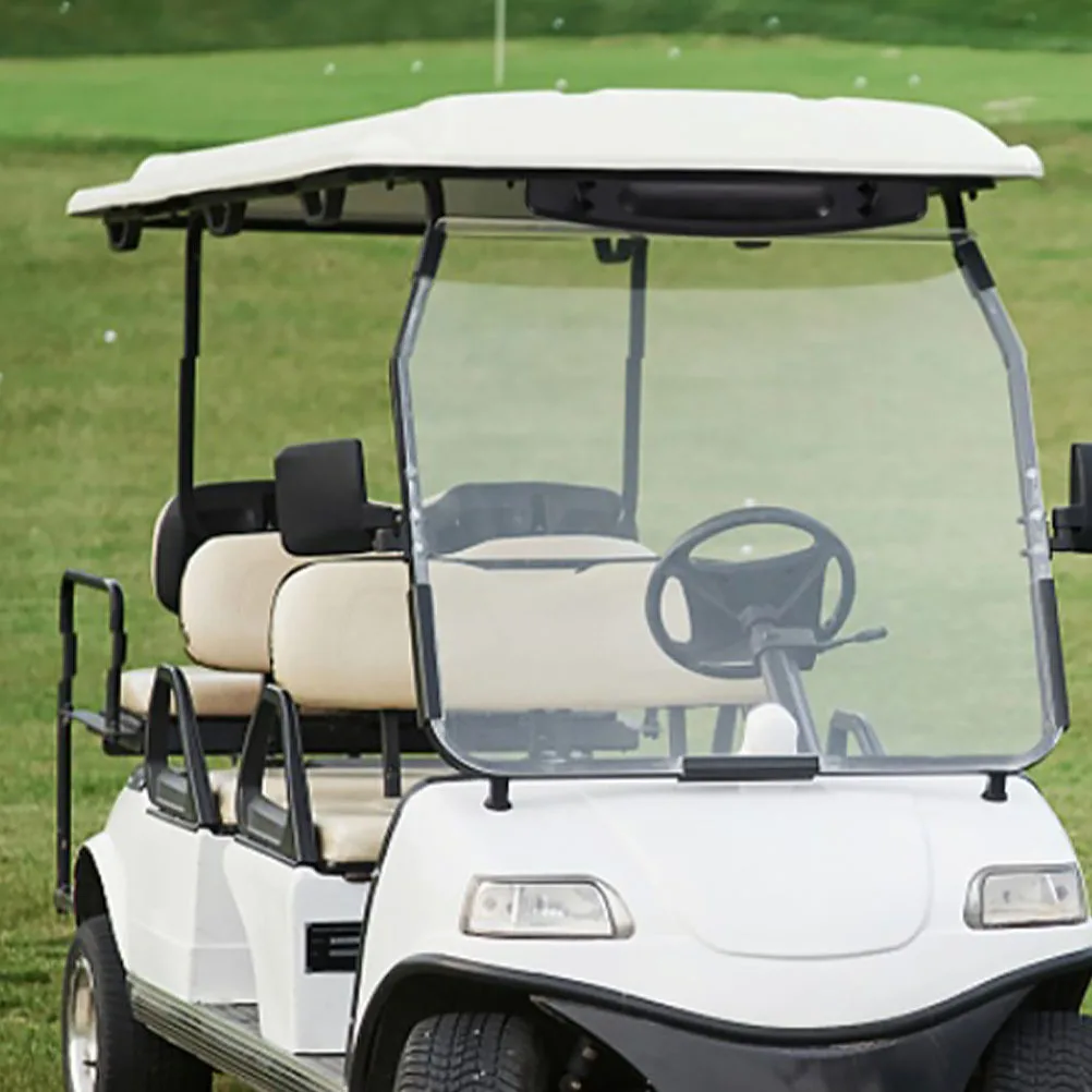 1 مجموعة مرآة الرؤية الخلفية للسيارة لعربة الجولف تركيب مستقر المهنية زاوية واسعة الزجاج ABS مرآة الرؤية الخلفية رؤية واضحة #1