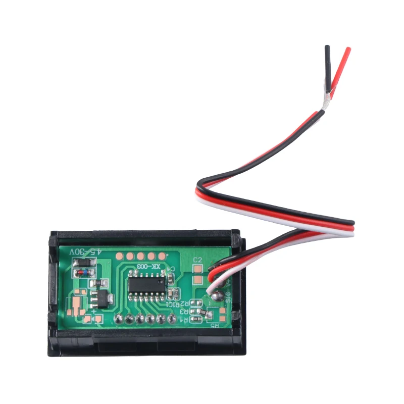 DC 0-30V 3-draads LED digitaal displaypaneel voltmeter spanning voltmeter automotor