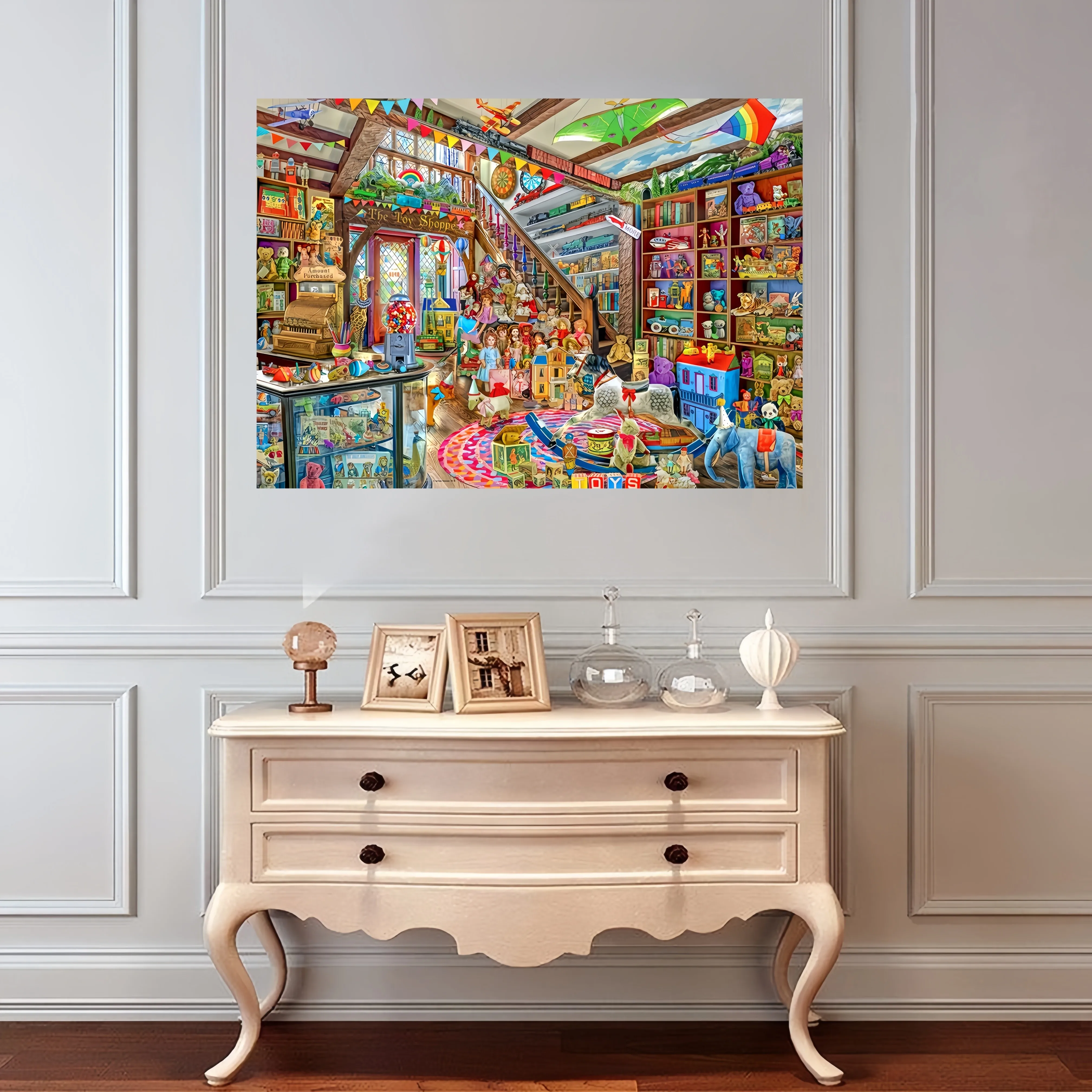 Toy Store Theme 1000pcs Jigsaw Puzzle for Adults, High-Quality Paper Material, Vivid Colors, Finished Size 50.04x69.85 cm