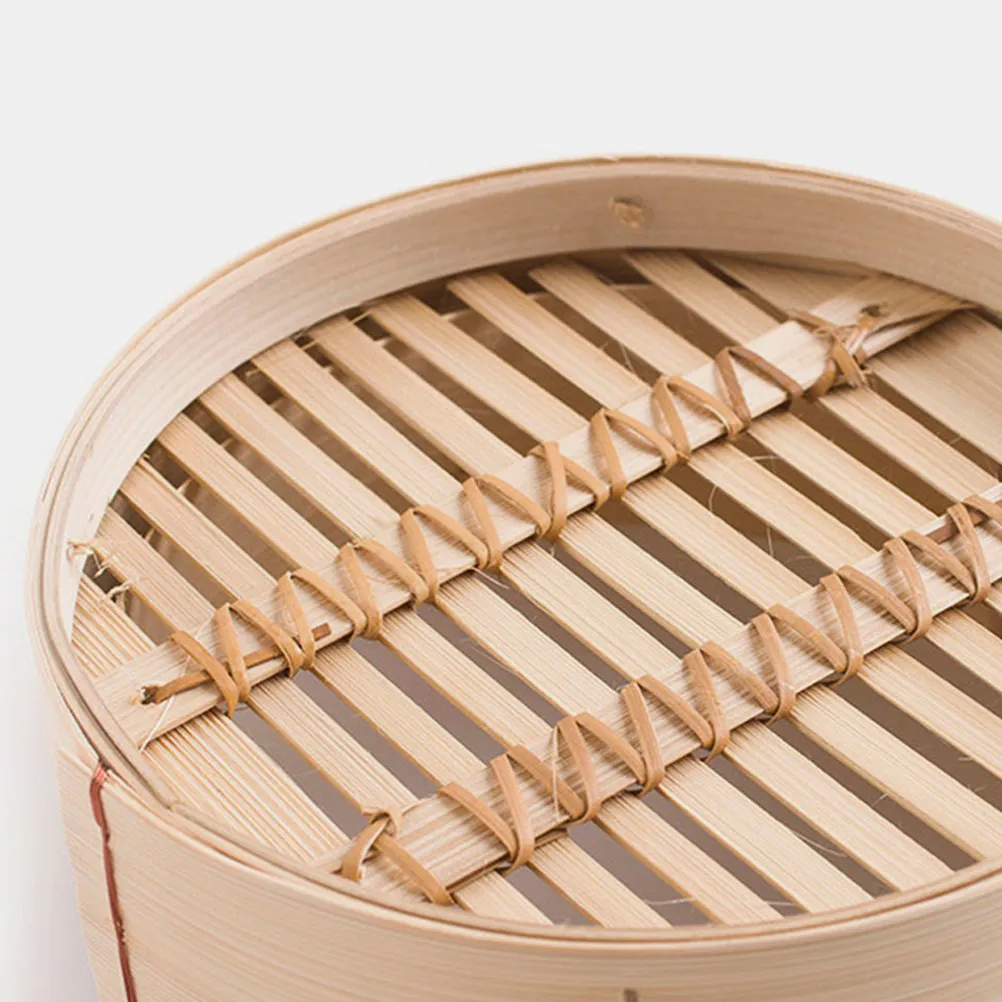 Traditional Bamboo Steamer Basket Nutrient Retaining Steamer for Dumplings Buns Vegetables Rice Asian Japanese Kitchen Cooking