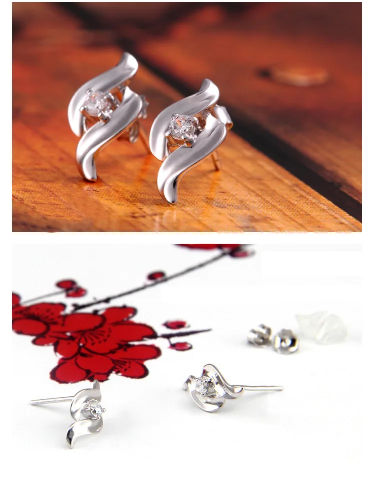 Fashion Retro Elegant S925 Sterling Silver Stud Earrings Fine Crafted Premium Ear Jewelry Ideal Gift For Women And Teenage Girls