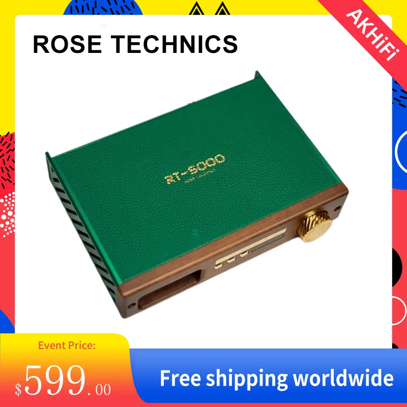 Rose Technics RT5000/ RT-5000 Dual High-End ES9038Pro Integrated DAC & Headphone AMP Hi-res 32 bit/384 KHZ Native DSD256