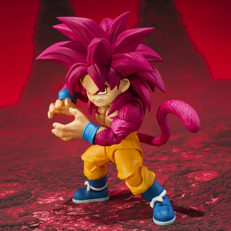 Dragon Ball DAIMA Super Saiyan 4 Original BANDAI S.H.Figuarts Son Gokuu DAIMA Action Figures Collection Model Statuette Gift