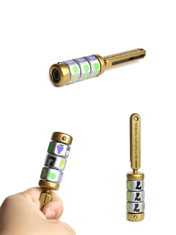 EDC Grand Slam Fidget Spinner und Slot Machine, tragbares Stressabbau-Spielzeug aus Metall für Erwachsene, Schreibtisch-Angstentlastung für ADHS, Geschenk – Detail 7