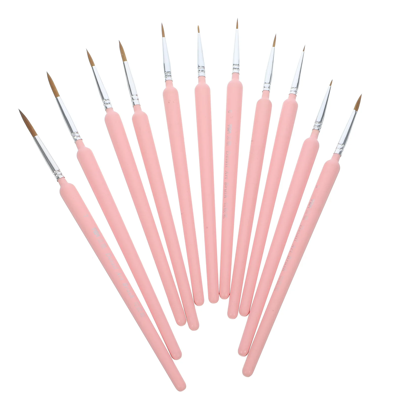 11-teiliges Miniatur-Detailpinsel-Set für Aquarell, Acryl, Öl, Gouache, Malerei, Zeichnung, Nagel, Gesicht, Kunstbedarf