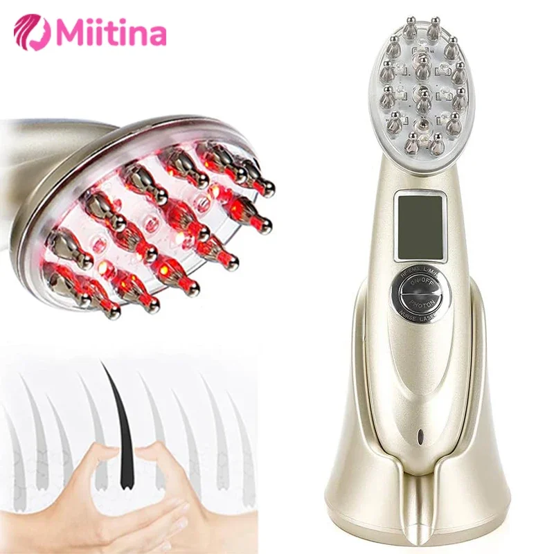 

Infrared EMS Vibration Anti-dropping Massager Scalp Massage Comb Micro-current Hair Care Hair Loss Treatment Hair Care Regrowth