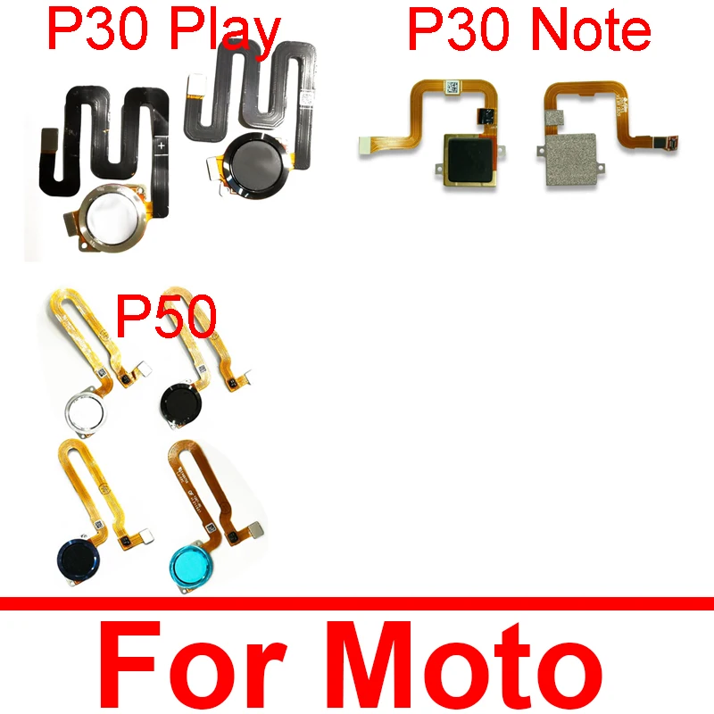 Fingerprint Reader Touch ID Sensor Return Key Home Button Flex Cable For Motorola Moto P30 Play P50 P30 Note Replacement Parts