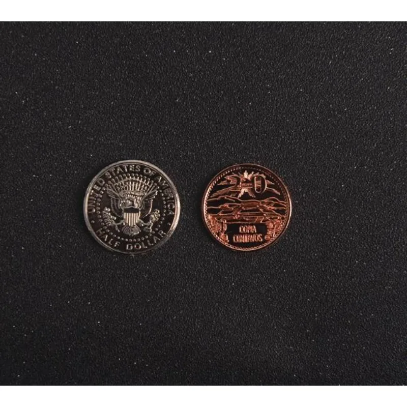 1 Set Scotch En Frisdrank Munten Goocheltrucs Magic Tango Scotch & Soda (Amerikaanse Dollar Versie) - Munt & Geld Magische Rekwisieten Mentalisme speelgoed