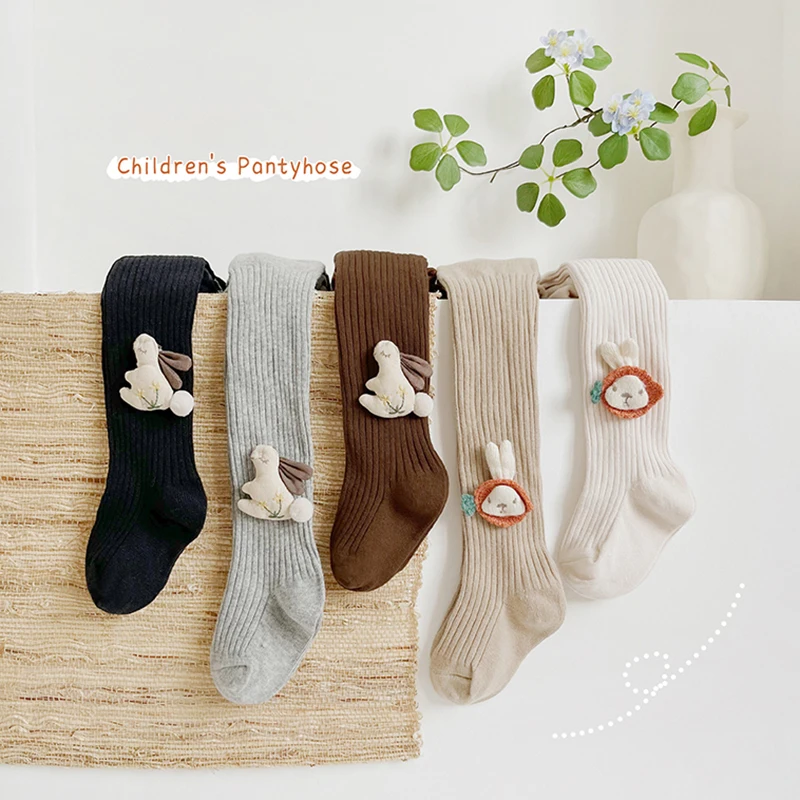 Baby Kids Socks Children Cartoon Rabbit Princess Socks Leggings Girls Knee High Long Socks Toddler Knee Socks Leg Warmers Socks