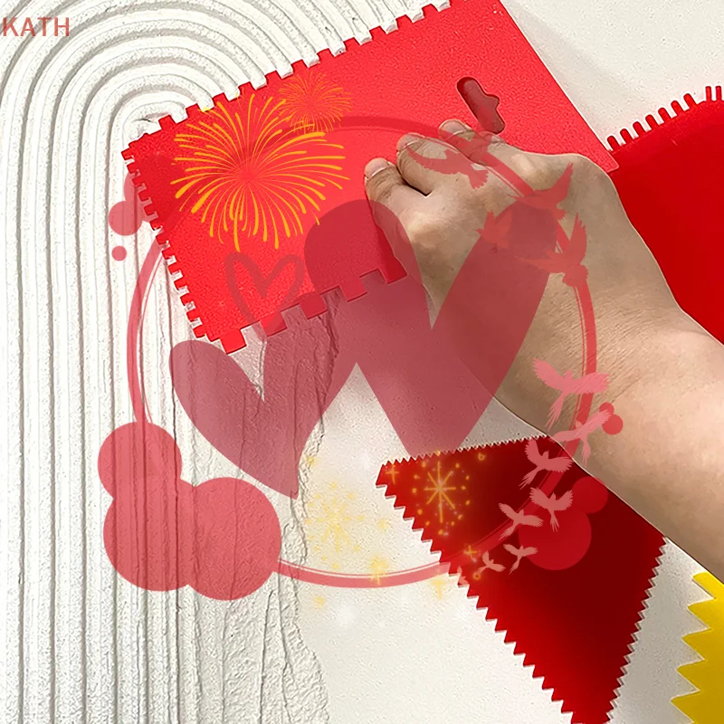 

Professional Pottery Graining Pattern Scraper Wall Painting Decoration DIY Tool Potter Texture Pattern Painting Wall Art Scraper