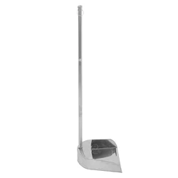 Stainless Steel Garbage Shovel Dustpan Long Handle Home Cleaning Supplies Metal Dust Pan Broom Dustpans Household No