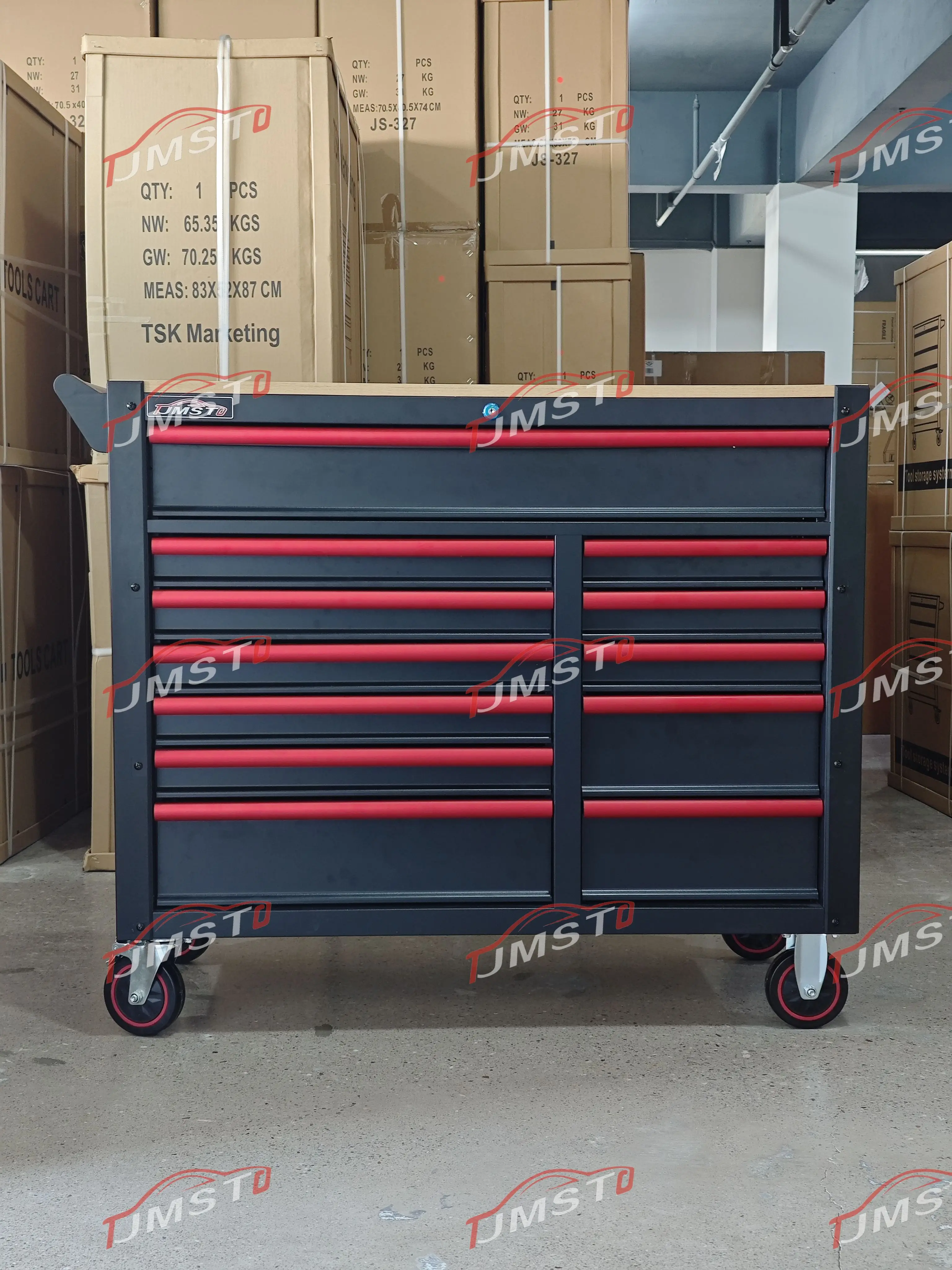 CE 2026 Promotion Heavy Duty Cold-Rolled Steel Cabinet CRV 200 Pcs Green Color Hand Tools Set OEM Wheeled 3-Year Warranty