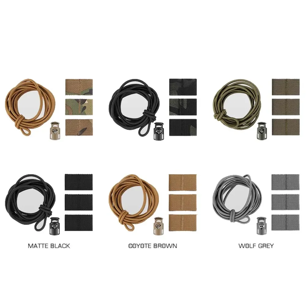 

Комплект тактических шнуров для занятий спортом на открытом воздухе, удерживающие ленты, надежное крепежное крепление, регулируемый шокирующий ремень, полоска для жилета MOLLE