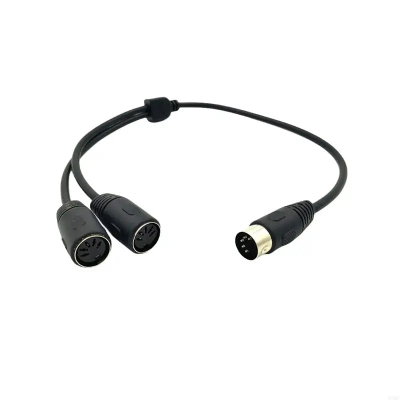 85DC DIN 5Pin Splitter Y Adapter Cable 5Pin Male To Double DIN 5 Female Extension