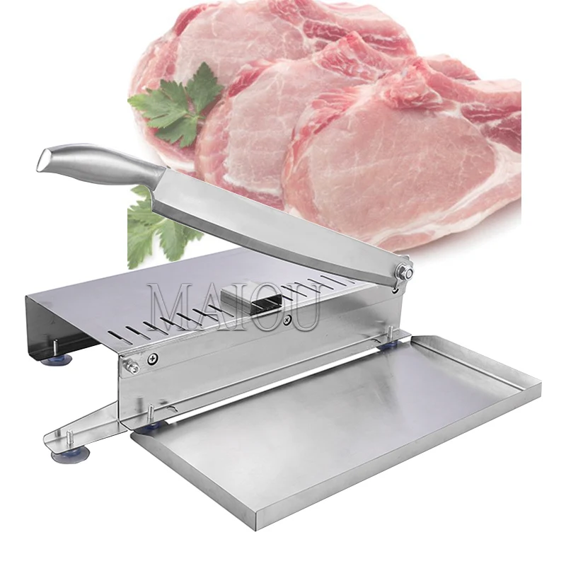 Stainless Steel Frozen Meat Slicer Bone Cutting Knife  Minced Lamb Slicer Machine Multi-fuction Frozen Chicken Duck Fish Cutter