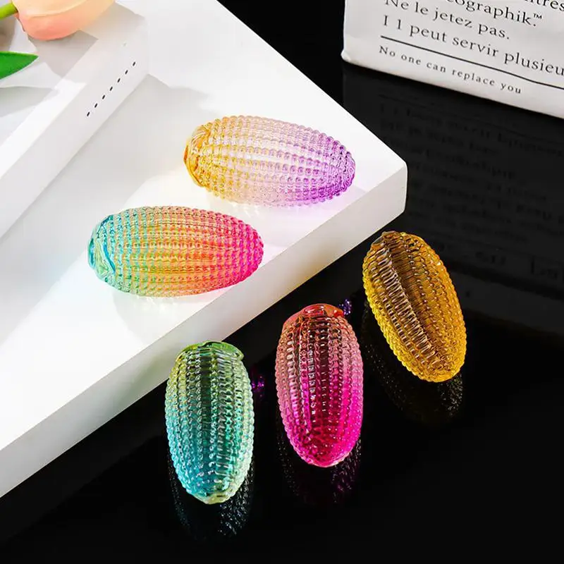 Crystal Corn Ornament Realistic Artificial Corn Simulation Vegetable Desktop Decoration Photography Prop Good Luck