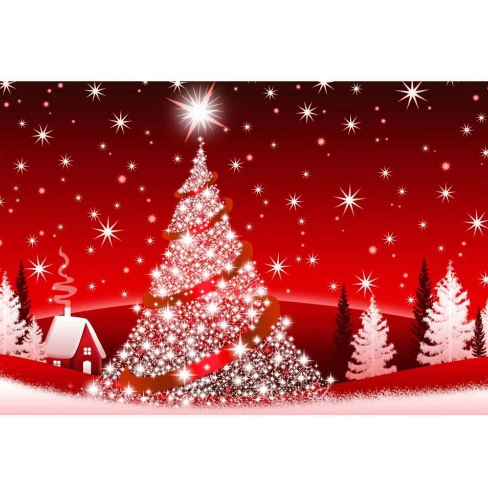 Schnee Winter Schneefeld Weihnachtsbaum Hintergrund Kinder Porträt Familie Weihnachten Party Fotografie Hintergrund Dekor Foto Studio Requisiten