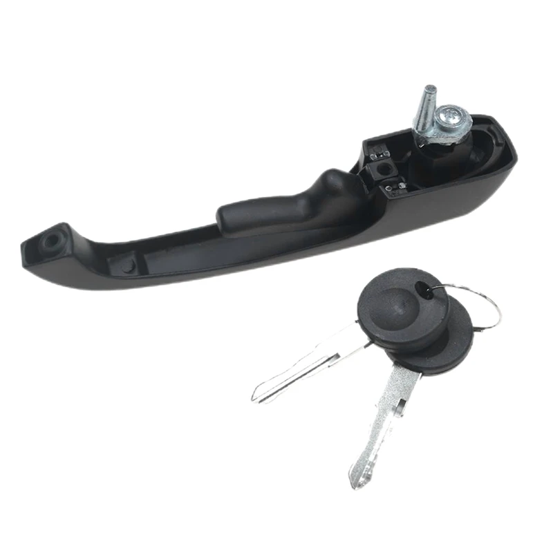Super Sale Car Black Front Rear Door Handle + Lock Key for VW LT 28-35 Right/Left 251837205B 251837205H 113837205MS with 2 KEYS